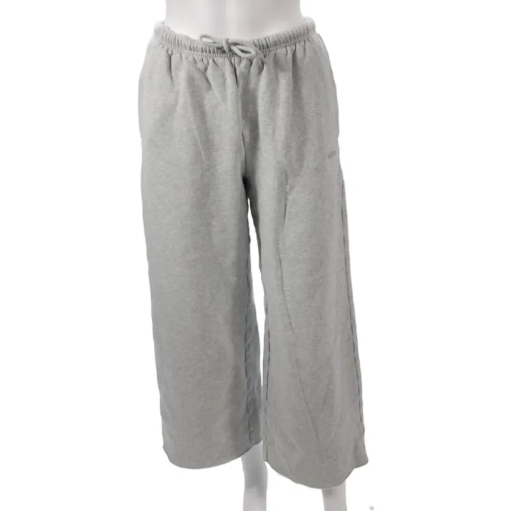 Aritzia Womens Athleisure Sweatpants Gray Drawstring Cotton Inseam 27 Size XS